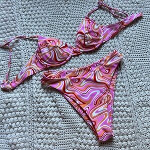 Aurelle Groovy Pink Bikini